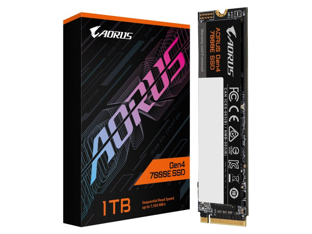SSD накопитель Gigabyte Gen4 7000E 1ТБ, M.2 2280, PCIe 4.0 x4, NVMe [AG470E1TB]