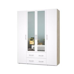 Шкаф четырехстворчатый "Ева" Е43, ЛДСП, МОДЕРИУМ, г. Ижевск (Анкор темный/Анкор светлый)