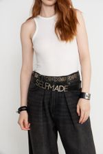 ШИРОКИЙ РЕМЕНЬ НА КОБУРНЫХ КНОПКАХ SELFMADE BLACK