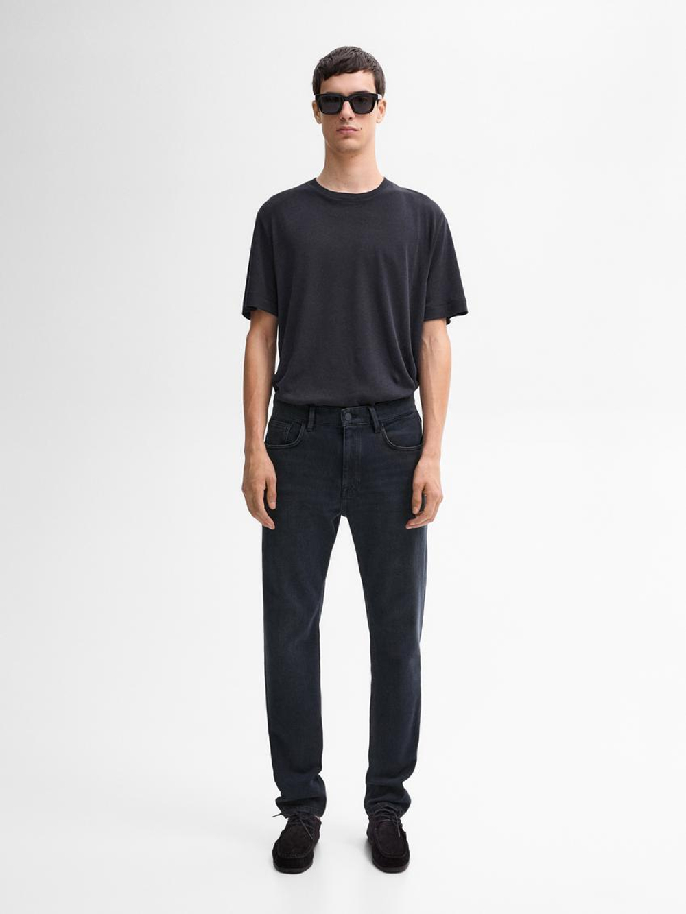 Massimo Dutti Легкие зауженные джинсы, индиго