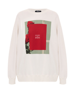 UNDERCOVER СВИТШОТ БЕЖЕВЫЙ W.A.W.W FLOWER