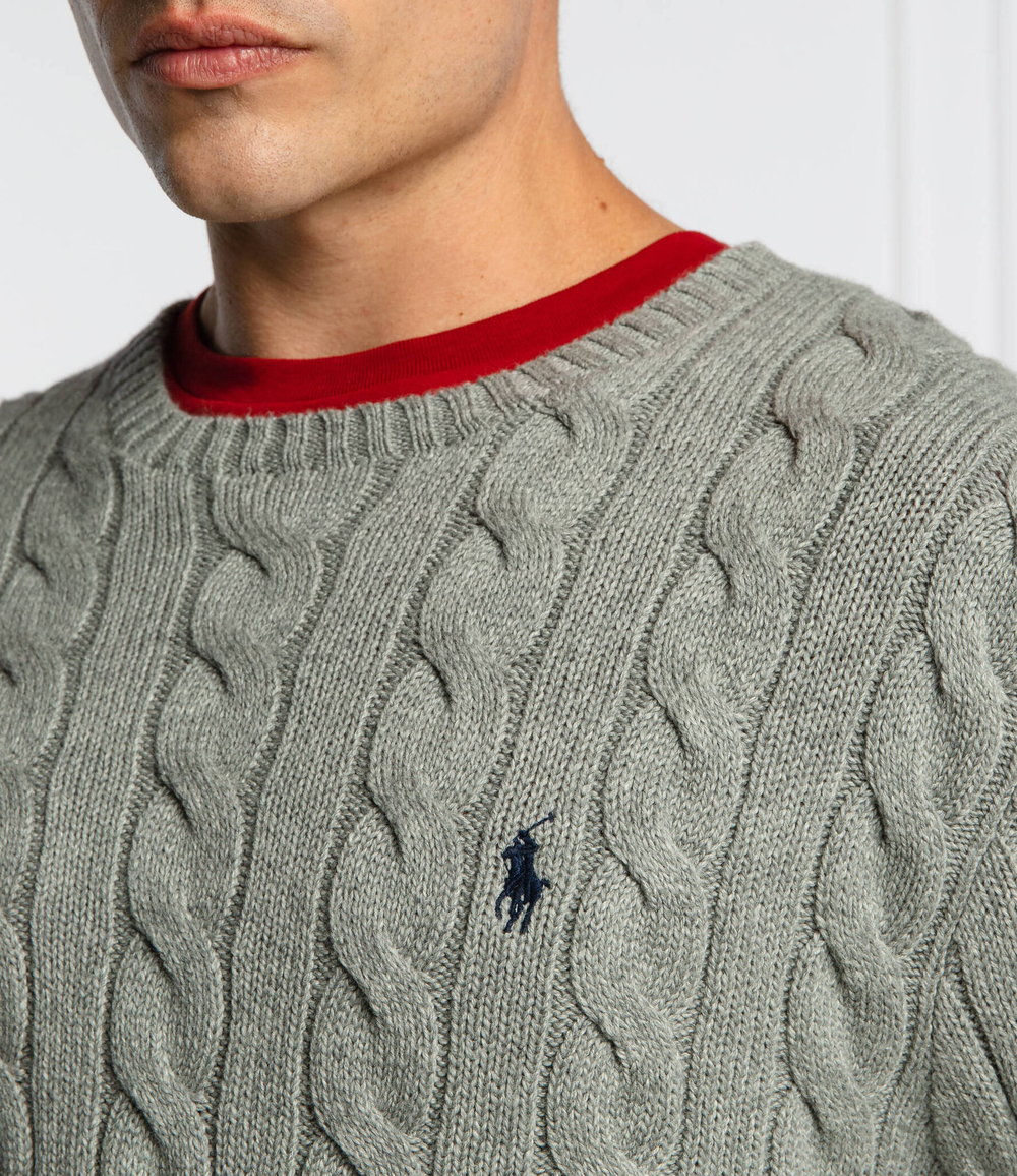 свитер POLO RALPH LAUREN - серый(710775885)