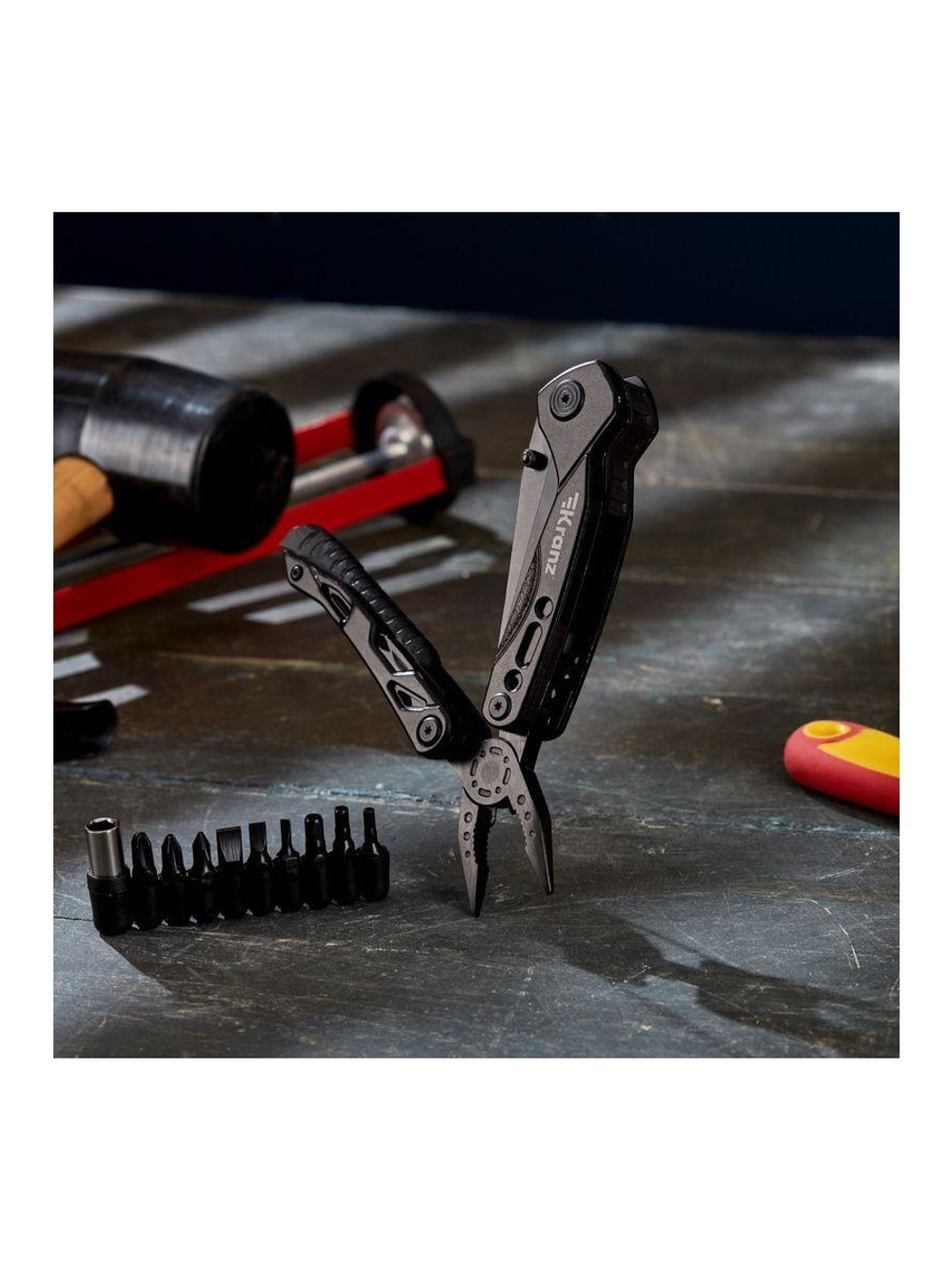 Мультитул 10 в 1 155мм Kranz KR-12-4945-2