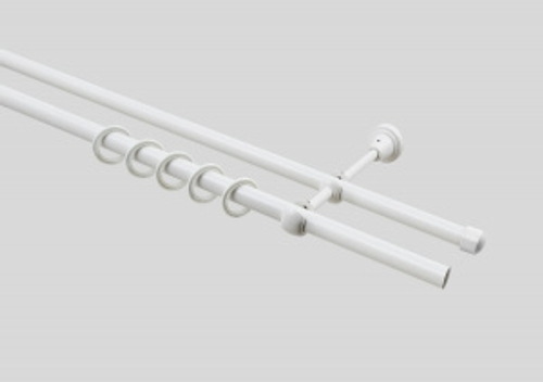 Карниз для в/к AQUADOMER металл белый 1,2м*2,10м 1/30