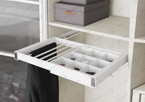 S-6705-W Брючница с органайзером для аксессуаров в базу 800 мм, Starax, (760-790х475х100 мм), направ