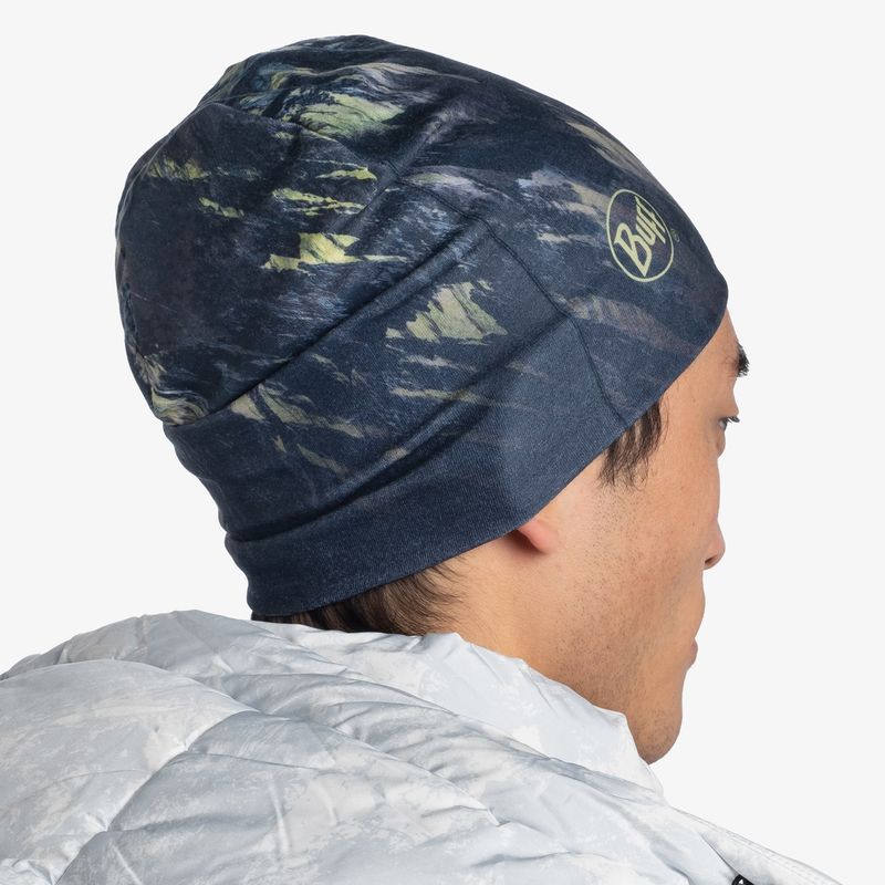 Тонкая теплая спортивная шапка Buff Thermonet Hat Retec Blue Фото 6