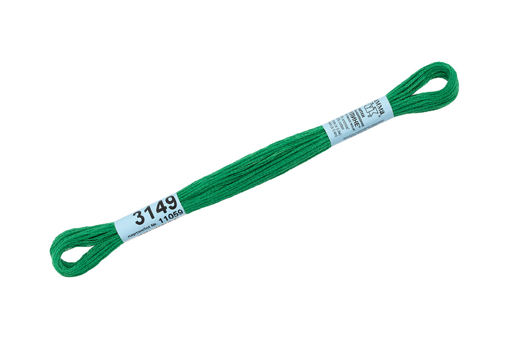 Мулине "Gamma", 100% хлопок , 8 м, №3149