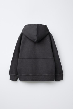 ZARA КОМПЛЕКТ ИЗ ТОЛСТОВКИ И БРЮК ИЗ ТКАНИ ИНТЕРЛОК, АНТРАЦИТОВО-СЕРЫЙ