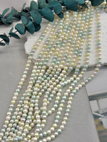 Жемчуг Premium, 6 мм, нить 40 см, микс "Кандурин"