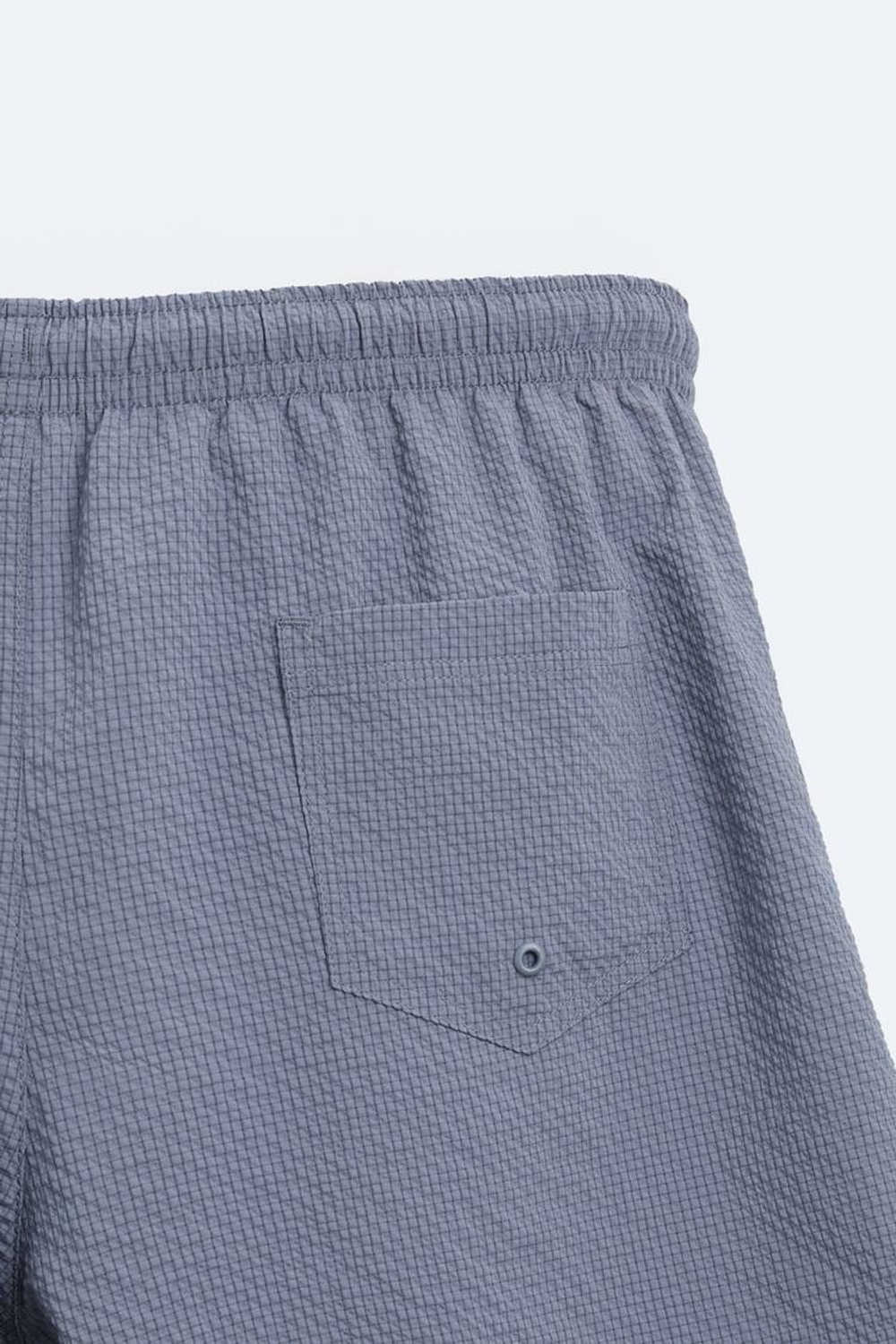 ZARA ПЛАВКИ В КЛЕТКУ, СИНИЕ / СЕРЫЕ