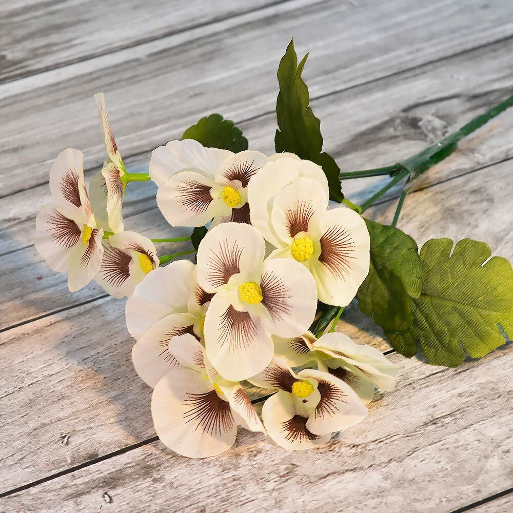 Цветы искусственные "Фиалка" букет 28см ZJ3168