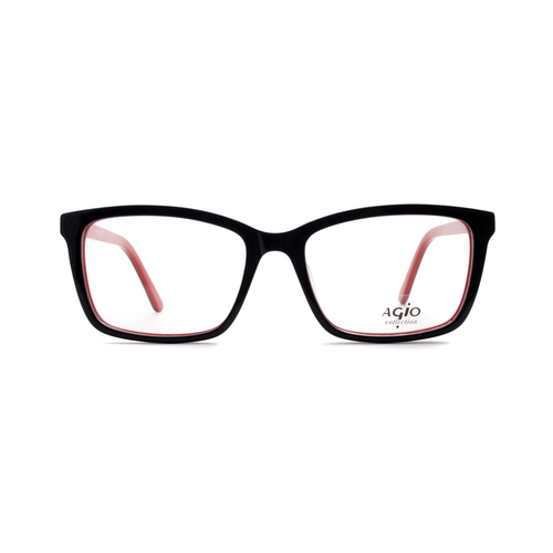 Оправа прямоугольная Agio 60109P c3 черный/красный (Китай)