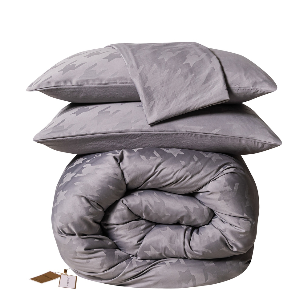 Комплект постельного белья Сатин Жаккард на резинке GCR013