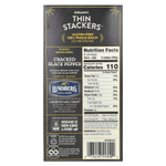 Lundberg, Organic Thin Stackers, воздушные пирожные, черный перец с мелкой солью, с легкой солью, 24 рисовых кекса, 168 г (6 унций)