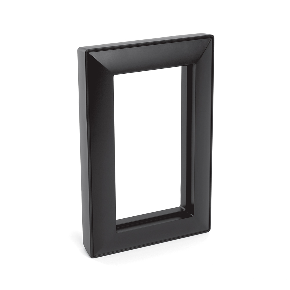 Рамка 2-местная (без перемычки), пластик, STEKKER, PFR00-7012-05 , серия Катрин, черный 50046