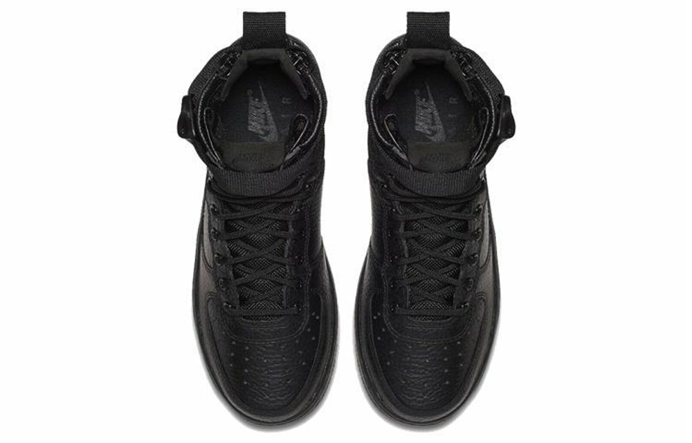 Кроссовки Nike Air Force 1 Triple Black GS (Подростковая размерная сетка)