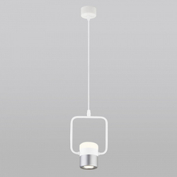 Подвесной светильник Eurosvet Oskar 50165/1 LED белый/серебро
