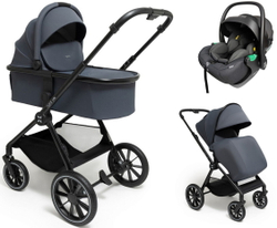 Коляска Agex Life 3 в 1 с автокреслом i-Safe Black ALG511 Grey (Серый)