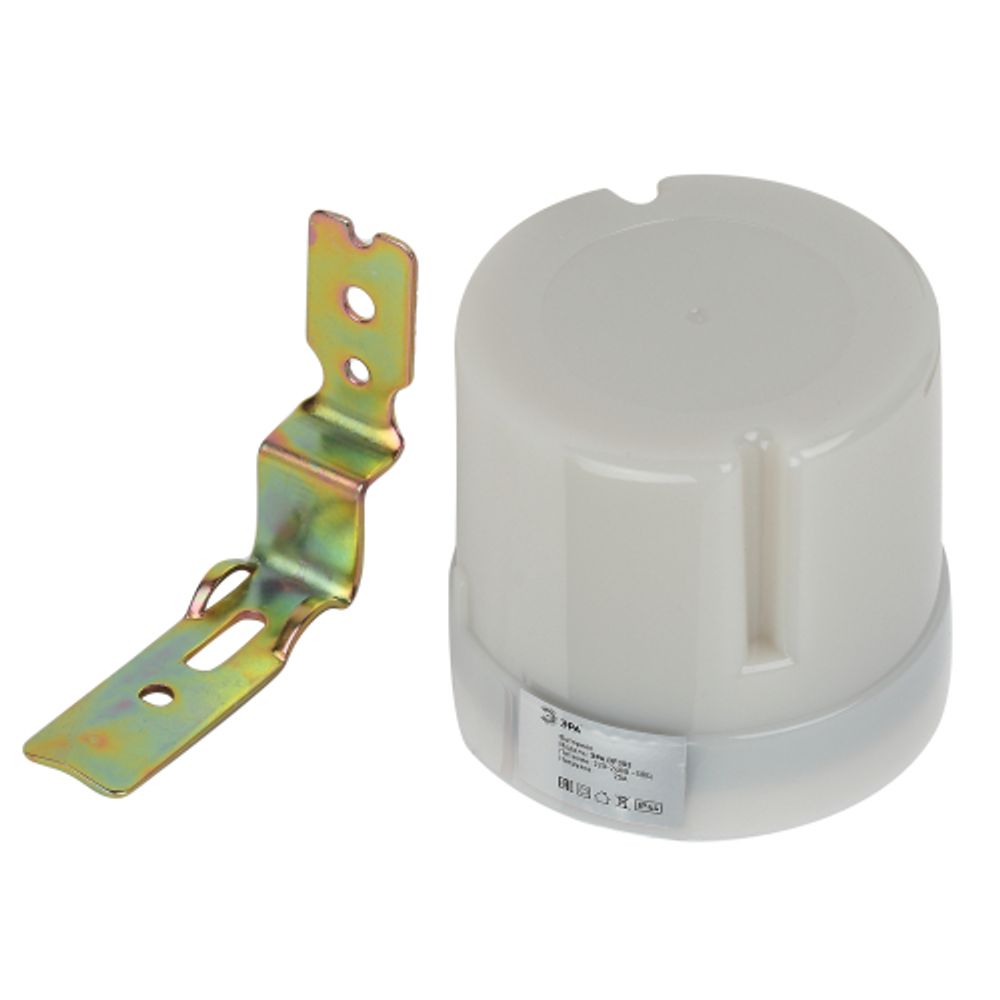 Датчик освещенности ЭРА DF 303 Фотореле серый, настенный, максимальная нагрузка 5500 ВА IP44 | Датчики движения