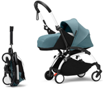 Коляска для новорожденных Stokke YOYO3 Newborn Pack 0+ рама белая White Aqua