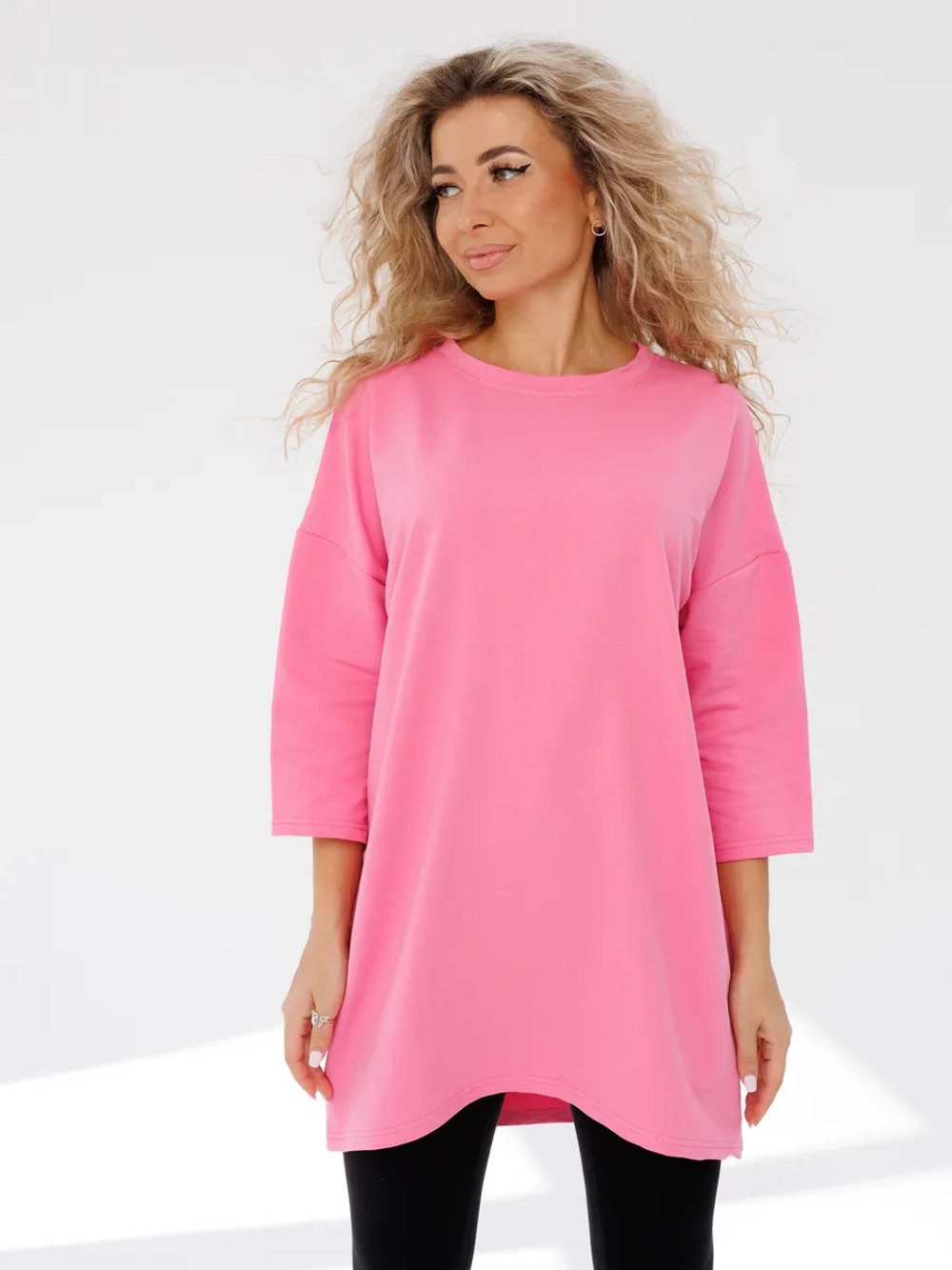 Платье туника короткое оверсайз свободное больших размеров