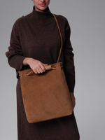 Замшевая сумка DBR 31228 светло-коричневый