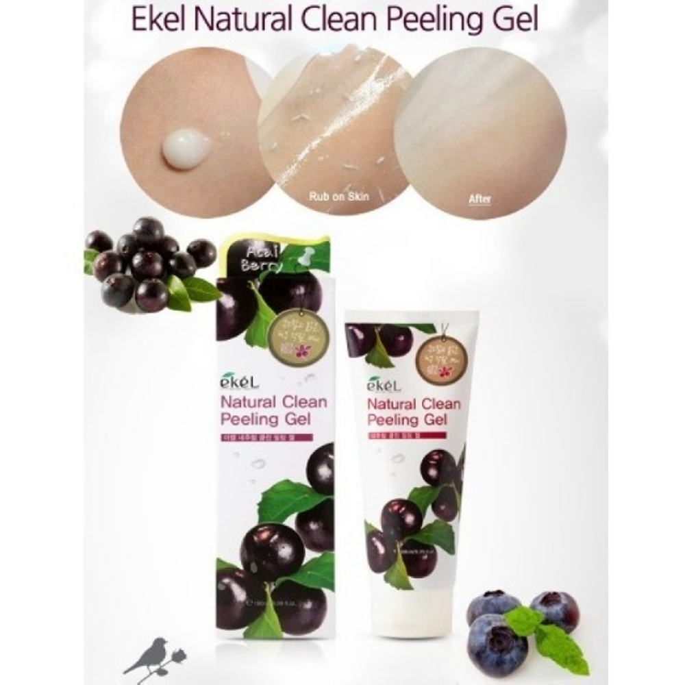 Ekel. Пилинг с экстрактом ягод асаи Natural Clean Peeling Gel Acai Berry