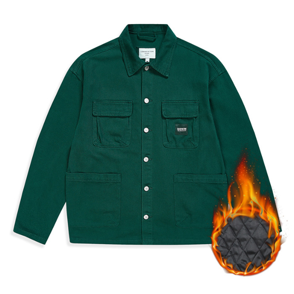 Джинсовая куртка в американском стиле в стиле ретро от GELANLU  STYDIO