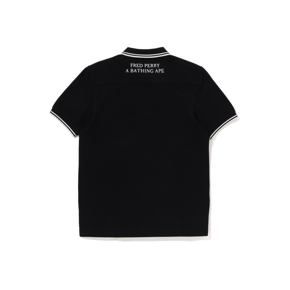 A Bathing Ape X Fred Perry Color Camo Polo черный