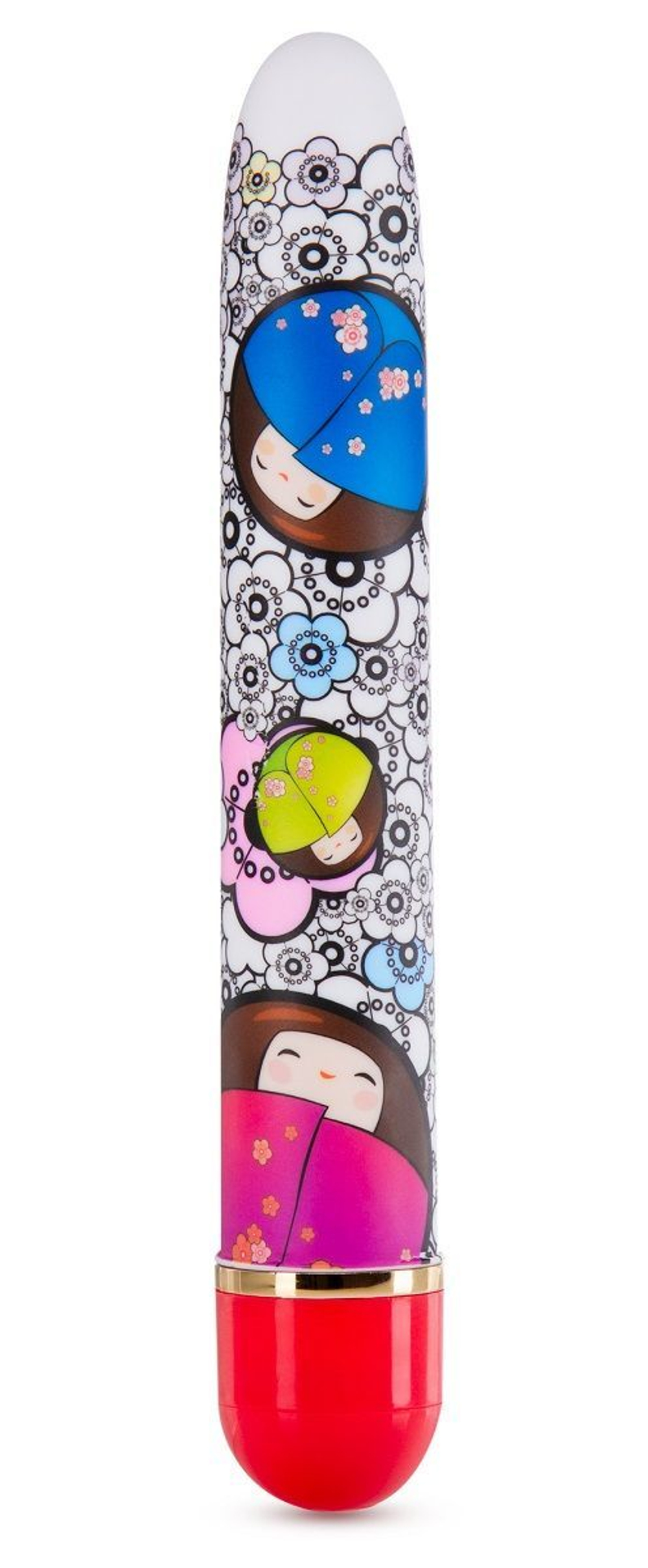 Blush The Collection Play Flirty – классический вибромассажёр с ярким принтом, влагозащитный, 17,8 см