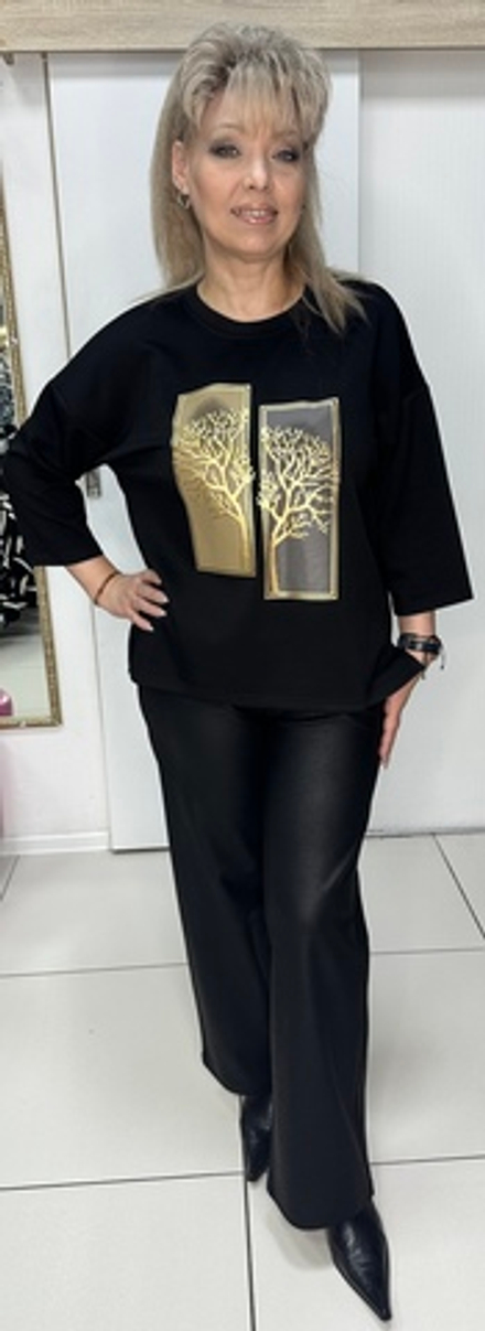 Брюки палаццо под рептилию