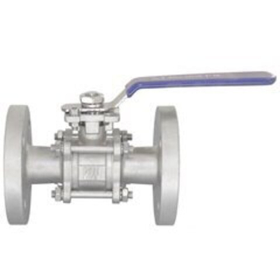 Кран шаровый фланцевый под привод нержавеющий (3PC), AISI304 DN65 (2_1/2"), (CF8), PN16