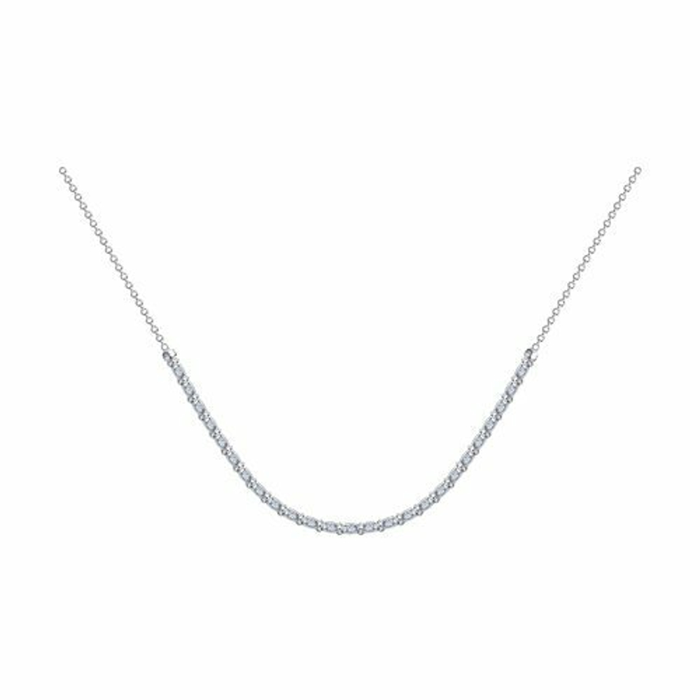Колье из серебра с фианитами