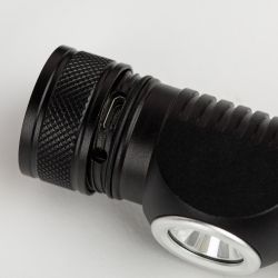 Фонарь налобный светодиодный АРМИЯ РОССИИ GA-502 аккумуляторный 5Bт 5 режимов черный на магните micro-USB