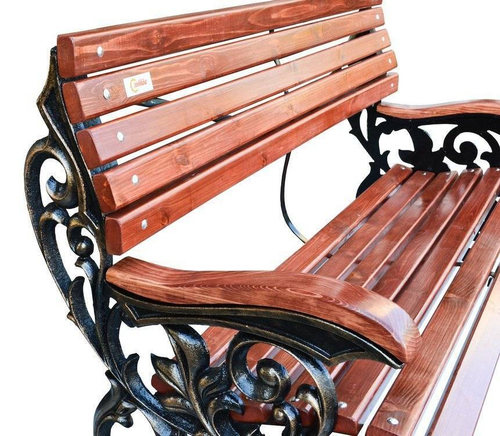 Скамейка лоза с листьями 1,8 м