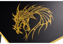 Компьютерный стол Алид 115,5х77х73,5 черный / желтый