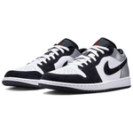 Jordan 1 Low Se White Fire Red Black Matte Silver