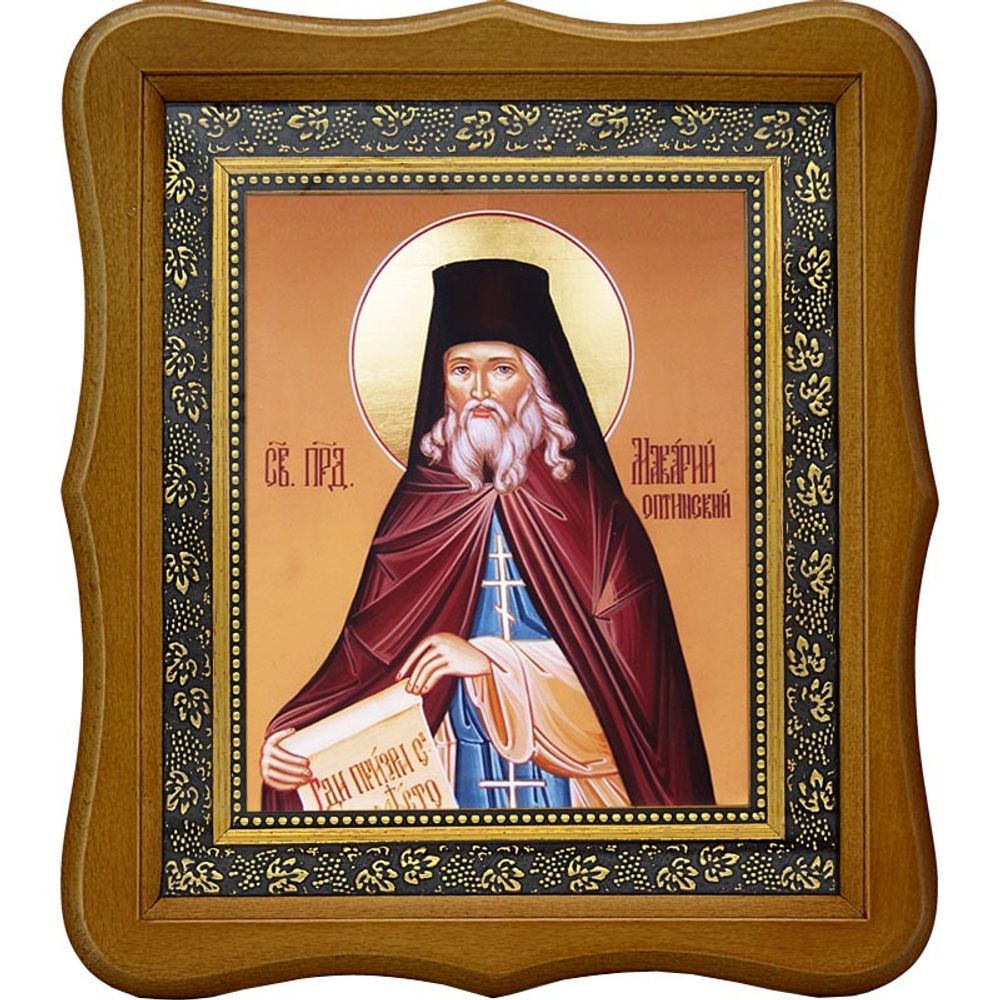 Макарий Оптинский Преподобный.  Икона на холсте.