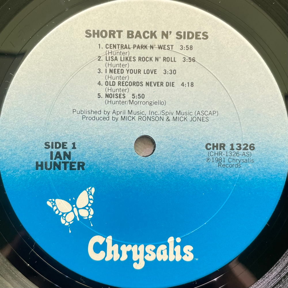 Виниловая пластинка Ian Hunter ‎– Short Back N' Sides LP