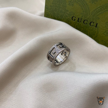 Кольцо Gucci "GG Supreme" широкое