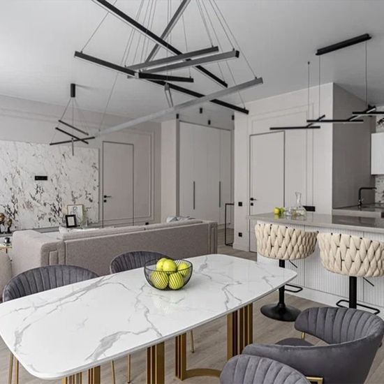 Стул Portman серый велюр с золотыми ножками