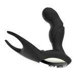 Массажер простаты с вибрацией, движущейся головкой и функцией нагрева Prostate Vibrator Heating Anal Plug (Цвет: черный)