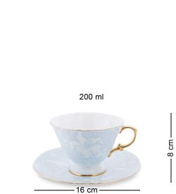 Pavone AS-42 Чайный сервиз на 6 перс. «Фиоре Дорато»