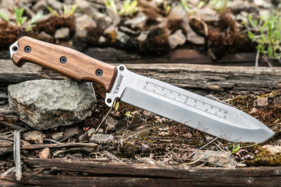 Нож выживания Survivalist X AUS-8 StoneWash Орех