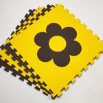 Мягкий пол "Цветочки" 500x500x10 мм 45 шор