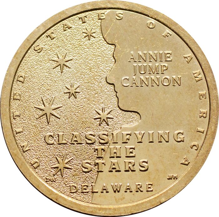 1 доллар 2019 D США «Американские инновации - Делавэр. Энни Джамп Кэннон»
