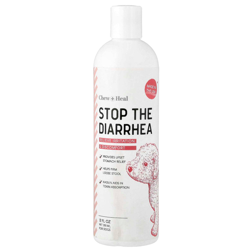 Chew + Heal, остановить диарею, для собак, 355 мл (12 жидк. унций)