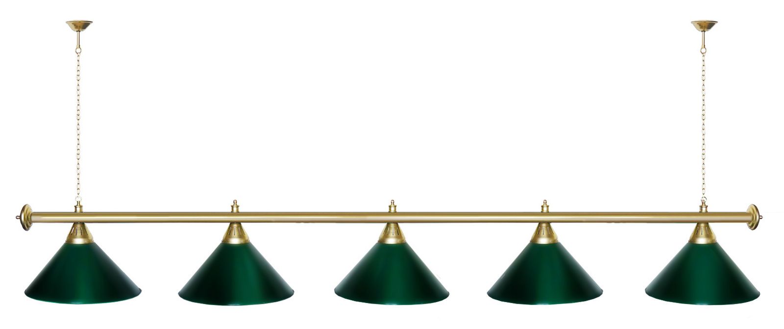 Лампа STARTBILLIARDS 5 пл. (плафоны золотые,штанга золотая,фурнитура золото) фото №49