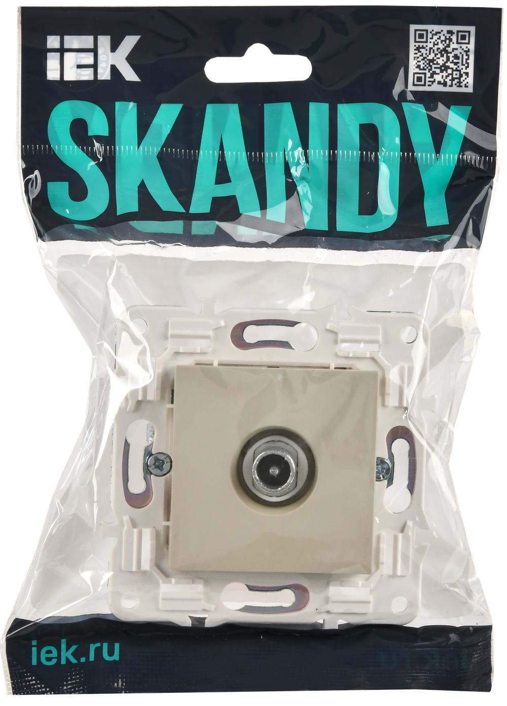 SKANDY Розетка TV проходная SK-A17B бежевый IEK