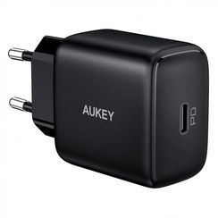 Сетевое зарядное устройство Aukey 25W PD 3.0+ PPS (PA-R1A) черный